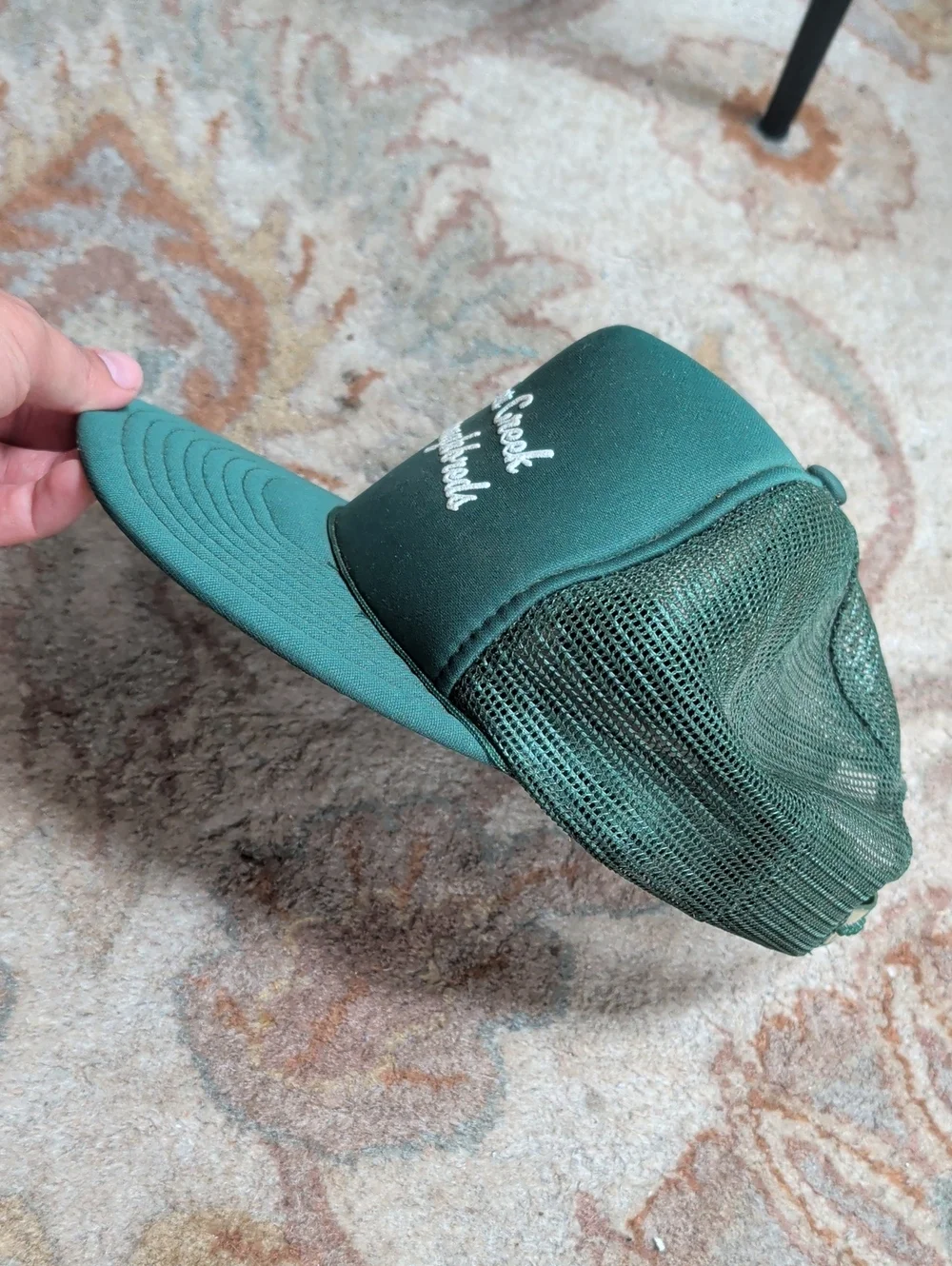 Timber Creek Thoroughbreds Vintage Speedway Dark Green Trucker Hat